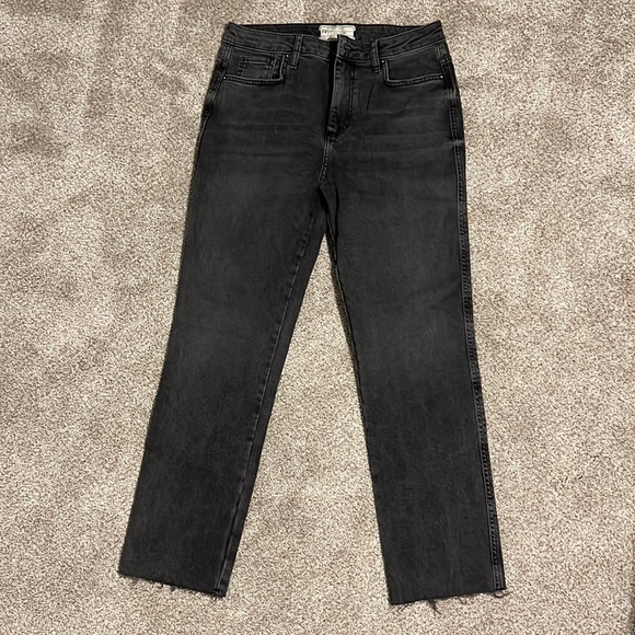 Free people size 28 regular black washed - Picture 1 of 7